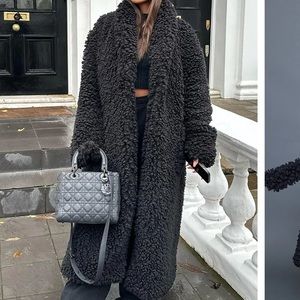 Pretty Little Thing Oversized Borg Coat